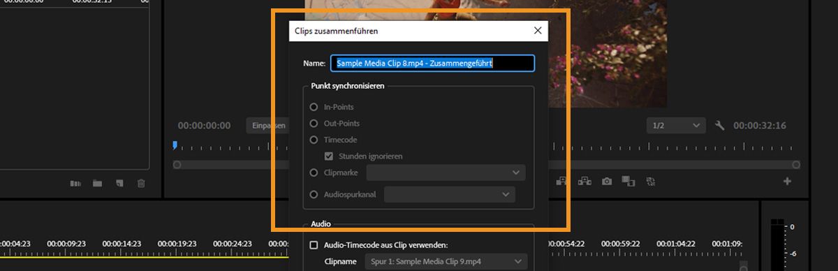 Das Bedienfeld „Effekteinstellungen“ ist geöffnet, ein Effekt ist ausgewählt und das Dropdown-Menü ist geöffnet, um seine Steuerelemente anzuzeigen.