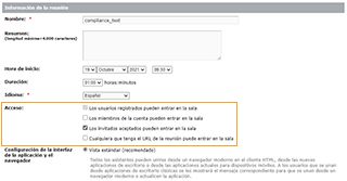 La configuración está desactivada