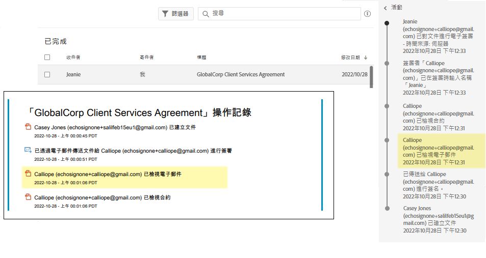 在稽核報告與活動記錄中的「已檢視電子郵件」事件