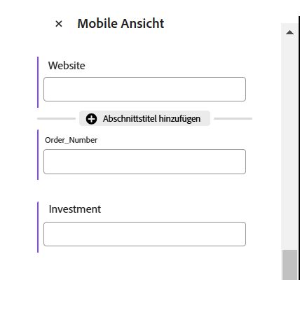 Der Abschnittstitel mit hervorgehobenem Symbol „Bearbeiten“