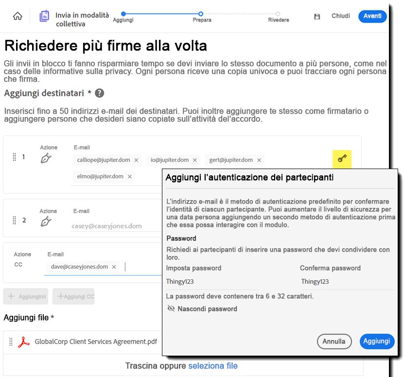 Partecipanti configurati