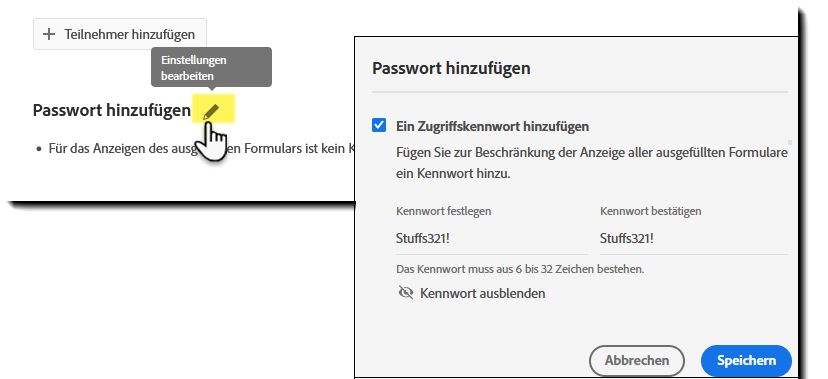 PDF für sichere signierte Vereinbarungen