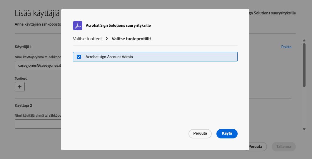 Laajennettu Tuote-valikko