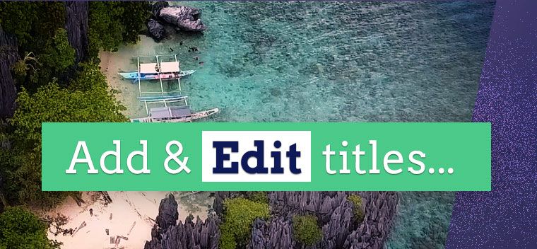 Titels toevoegen en bewerken