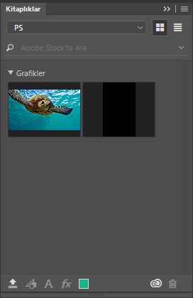 Photoshop Kitaplığa eklenen grafik varlıkları