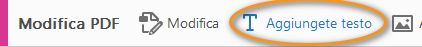 Strumento Aggiungi testo