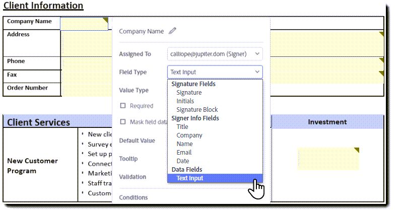 Edit the field type