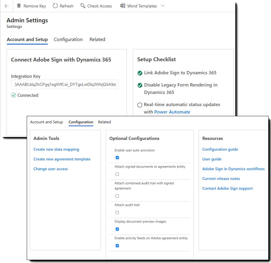 Ny sideloppsett for administrator