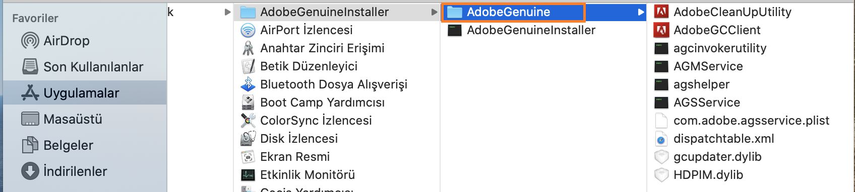 Adobe Adobe CleanUp Utlity dosyası