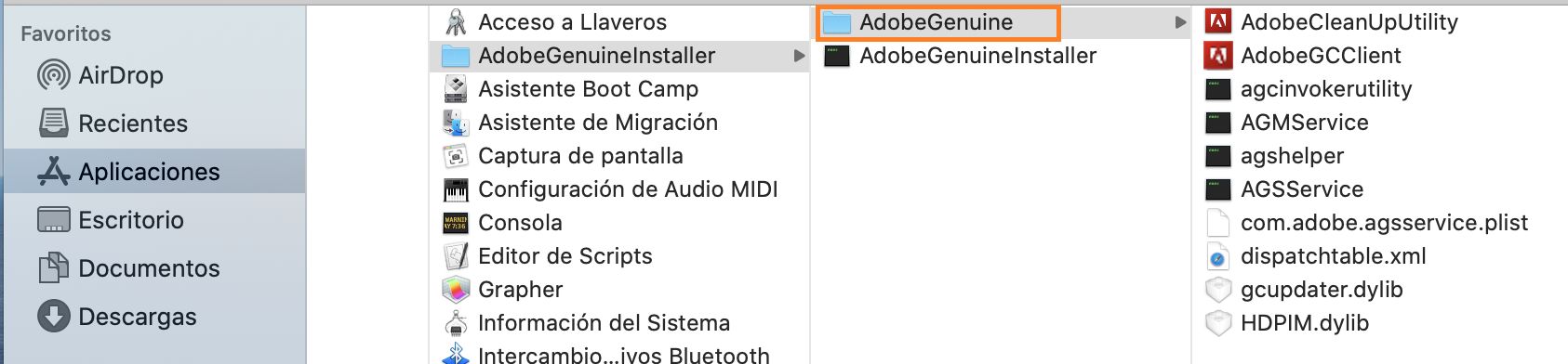 Archivo AdobeCleanUpUtility de Adobe