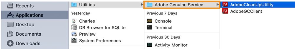 Adobe Adobe CleanUp Utlity fail