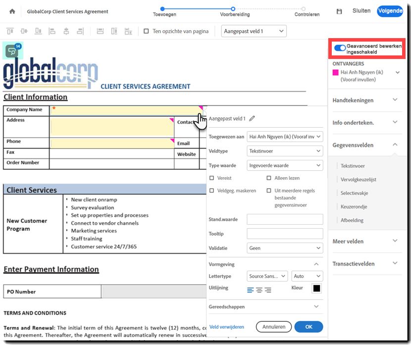 Geavanceerde authoring