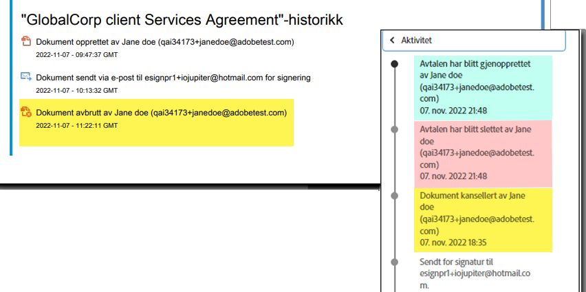 Revisjonsrapport og aktivitetsliste
