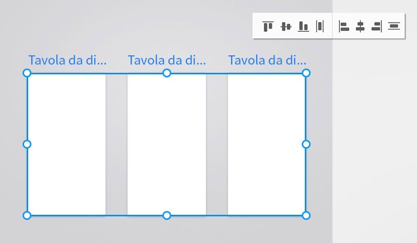 Funzione Allinea e distribuisci