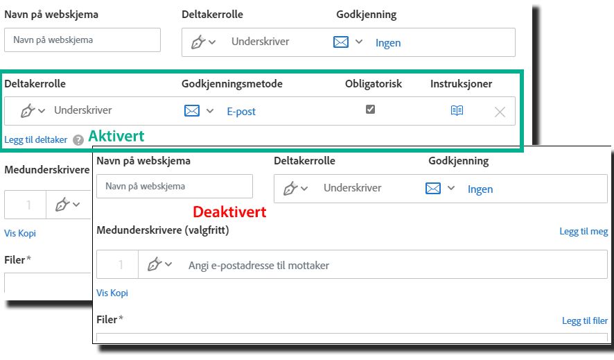 Grensesnitt for Tillat flere deltakere