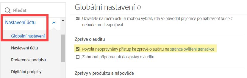 Ovládací prvky neoprávněného přístupu ke zprávě o auditu