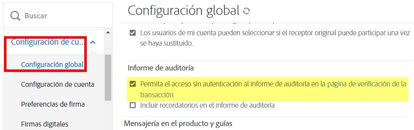 Controles de acceso no autenticado a los informes de auditoría