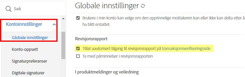 Uautoriserte tilgangskontroller for revisjonsrapport