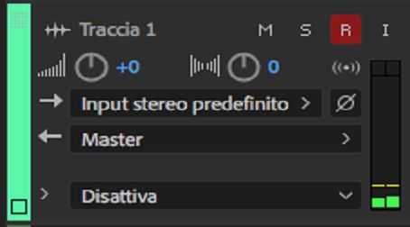 Attivare la traccia da registrare
