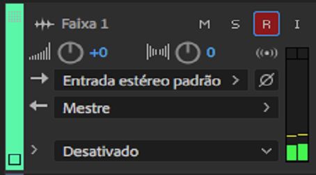 Preparar faixa para gravação