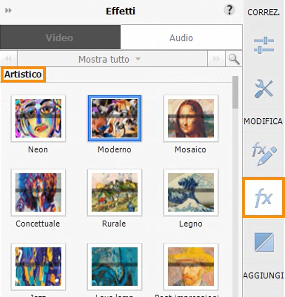 Effetti artistici