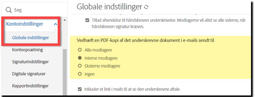 Vedhæftet PDF i mailkontroller