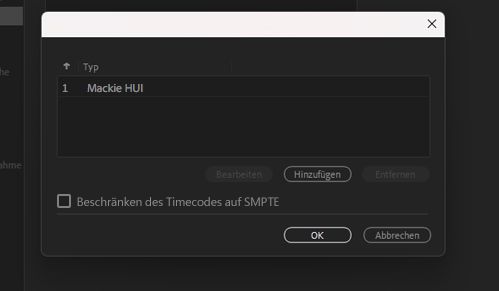 Beschränken des Timecodes