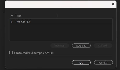 Limita codice di tempo