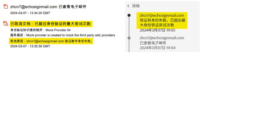 失败身份验证事件的审核报告和活动日志。