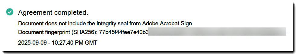Evento de Remoção do Selo de Integridade no Relatório de Auditoria
