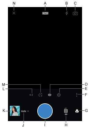 Modo automático no módulo de captura do Lightroom no Android