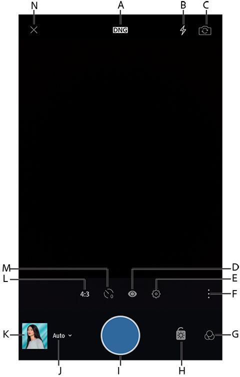 Läget Automatiskt i fångstmodulen i Lightroom i Android