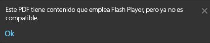Mensaje cuando se instala Flash Player