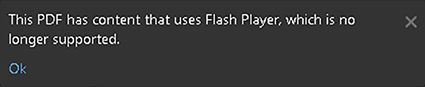 Повідомлення, яке з’являється, якщо Flash Player установлено