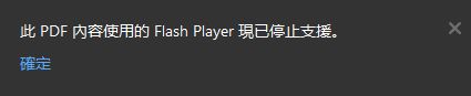已安裝 Flash Player 時的訊息