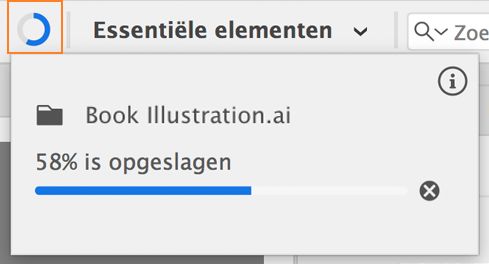 Opslaan op de achtergrond