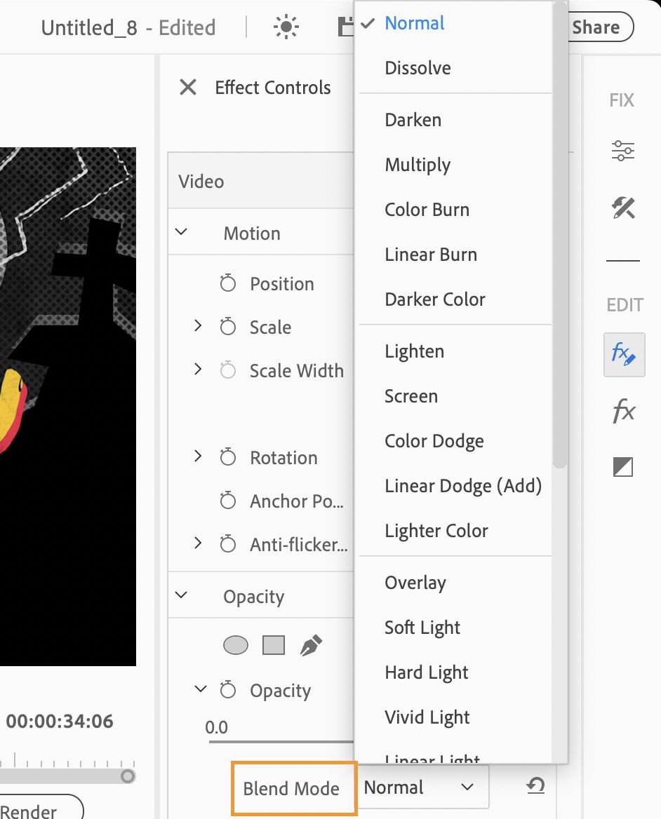 Blend Mode Adjustment Layer