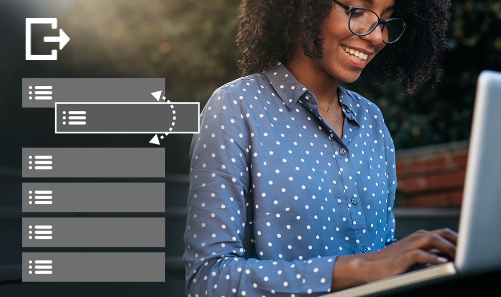 Změnit pořadí přednastavení exportu