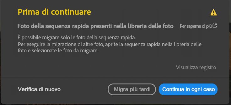 Rilevate foto da sequenza rapida