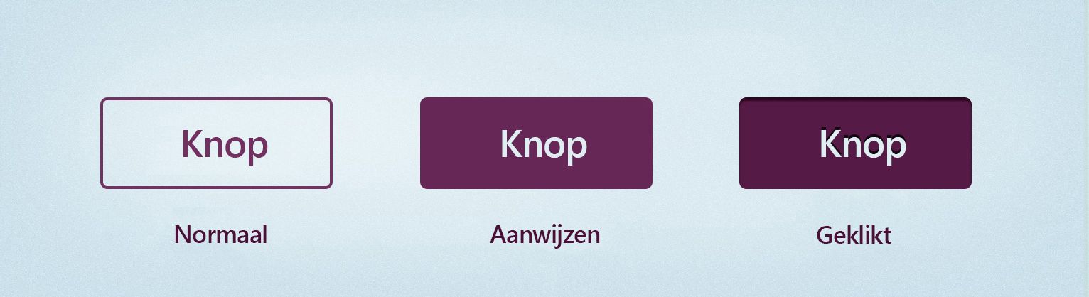 Knoppen in bewegings-tweenanimaties