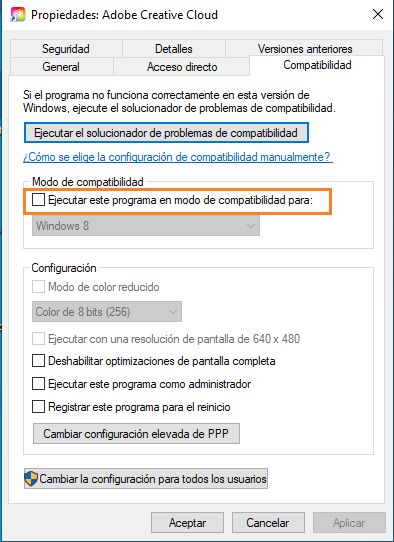 Propiedades de CCDA Exe
