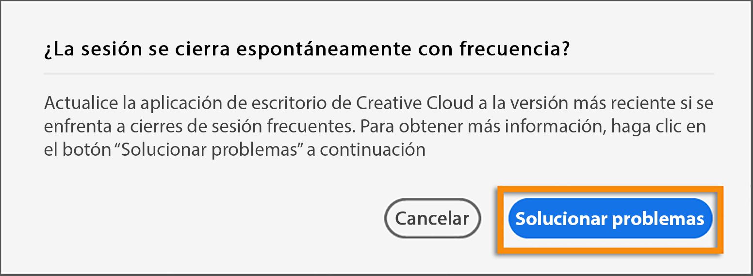 Cuadro de diálogo de cierre de sesión frecuente
