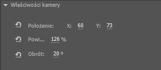 Opcje panoramowania kamery
