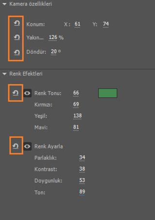 Kamera özellikleri
