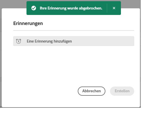 Löschen erfolgreich