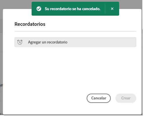 Eliminación correcta