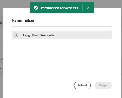 Borttagningen lyckades