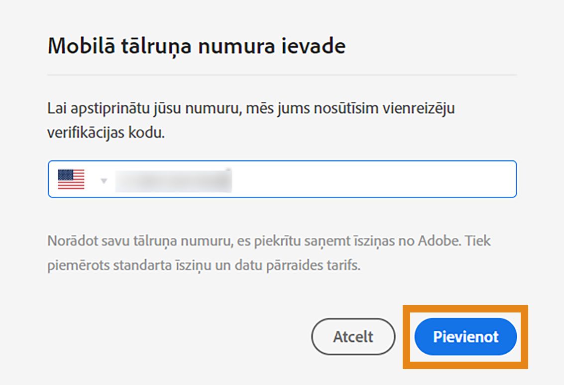 Apstipriniet, ka mobilajā tālrunī vēlaties iespējot īsziņu (SMS) paziņojumus