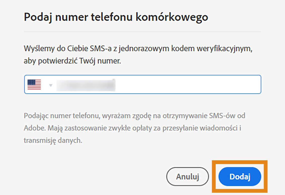 Potwierdź, że chcesz włączyć powiadomienia SMS-owe na telefon komórkowy