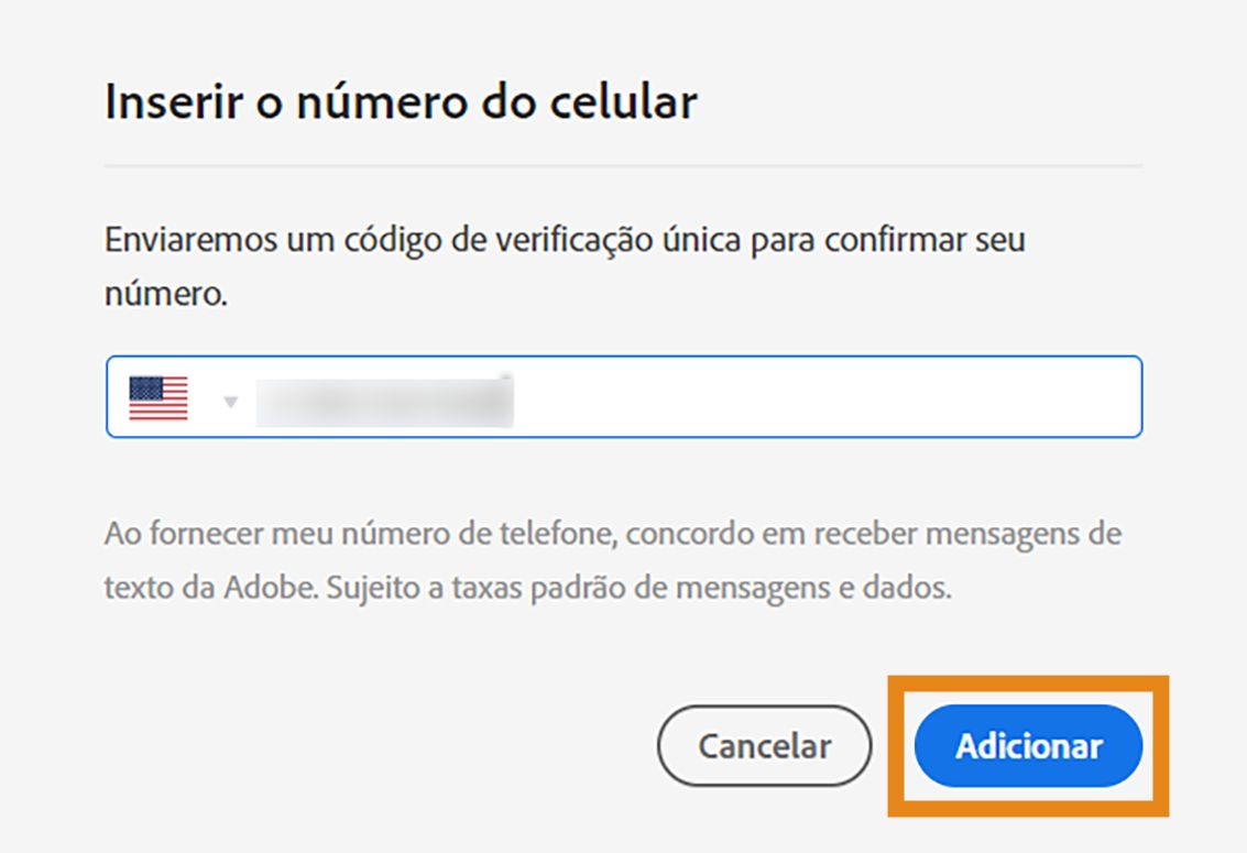 Confirme que você deseja ativar as notificações por mensagem (SMS) em seu celular